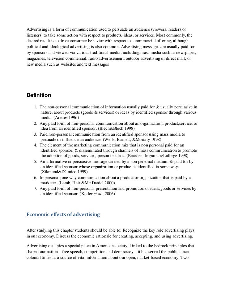 the economist advertising agency impact of advertising on economy